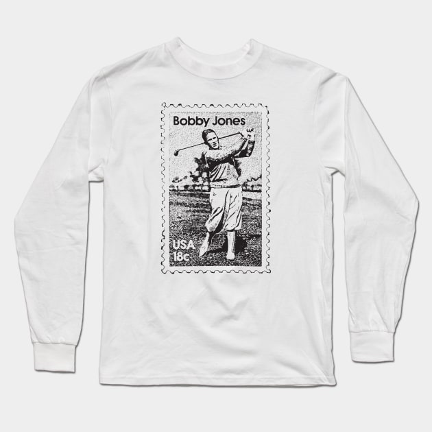 Bobby Jones Stamp Long Sleeve T-Shirt by claireprints